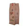 1000G Bio Pack Brown Kraft Paper kaffespåsar med dragkedja