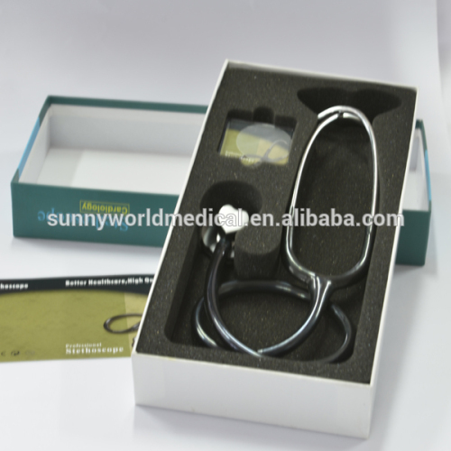 SW-ST04D medical Cardiology stainless steel stethoscope with single head nurse stethoscope