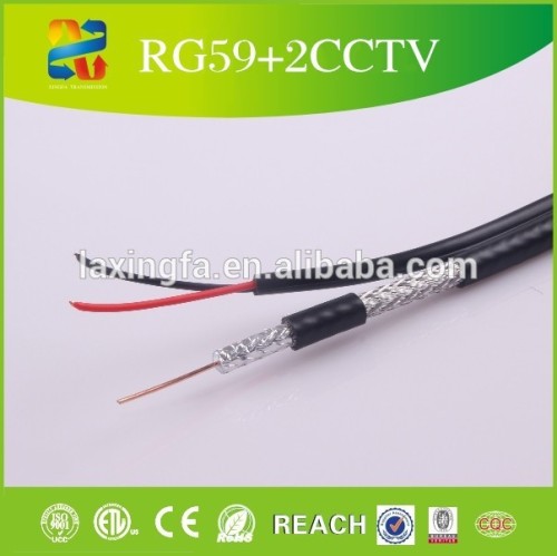 Rg59 20AWG 18/2 Cctv coaxial cable/rg59 siamese cable/rg59 cctv cable/rg59+2c/rg59 power