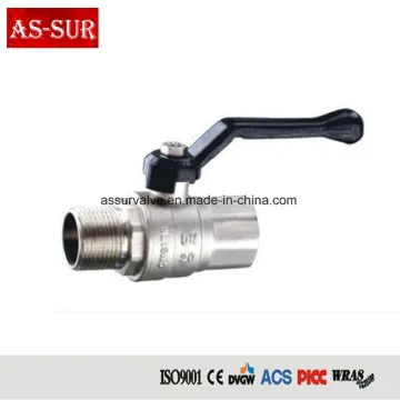 Aluminium Level Handle Brass Ball Valve as-BV039