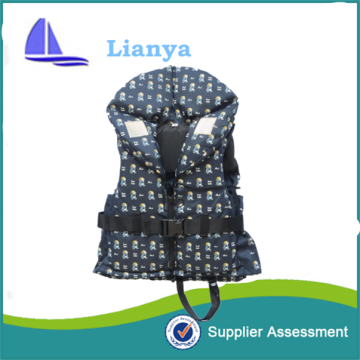 colorfull life saving life jacket lot with padded collar for kids