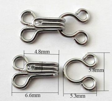 Fashion Collar Hooks and Eyes, Lingeries' Hooks in High Quality