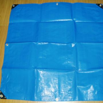 Blue PE tarp fabric