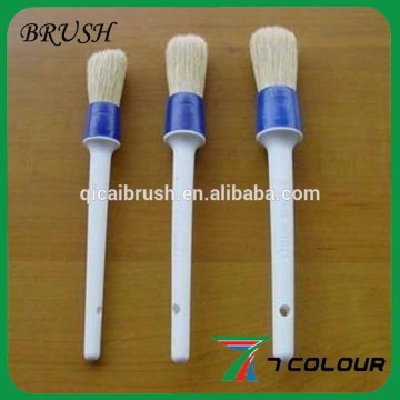 hard bristle round brush,long handle round brush,round natural bristle paint brush