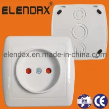 German Std Wall-Mounted Socket No Earth S8009