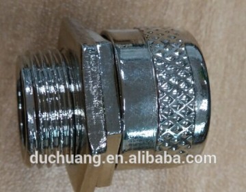 zinc alloy hose connector /quick flexible conduit adaptor-electric adaptor