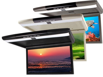 Lcd Screen Car Flip Down Monitor Fm Camera Support Iphone