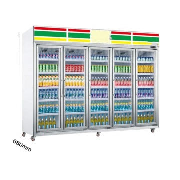 Latest Design Soft Drink Refrigerator Showcase Chiller