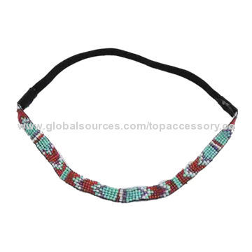 Seed-bead hairbands with different colors and types can also be made into braceletNew