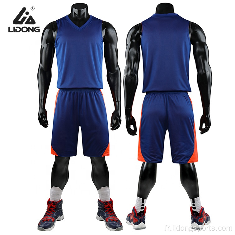 Ensembles d&#39;uniformes de basket-ball confortables de l&#39;équipe de gros