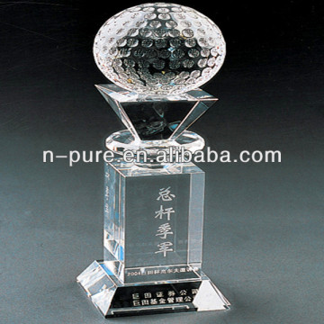 Crystal Trophy/Award for Golf