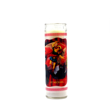 Religious Glass Jar Vigil Prayer 7 Day Candles