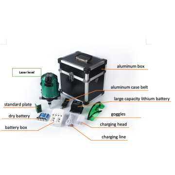 Instrument de nivellement laser à 8 fils