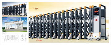 Automatic retractable gate Automatic folding gate