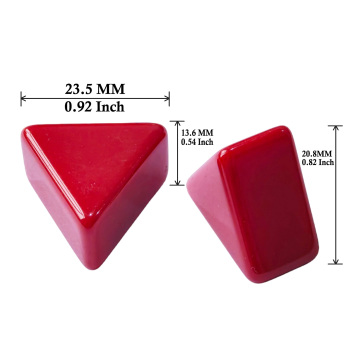 2 Sides Dice, Bi-Dice with Upper and Lower 2 Different Positions, Novelty Triangle 2 Sided Dice