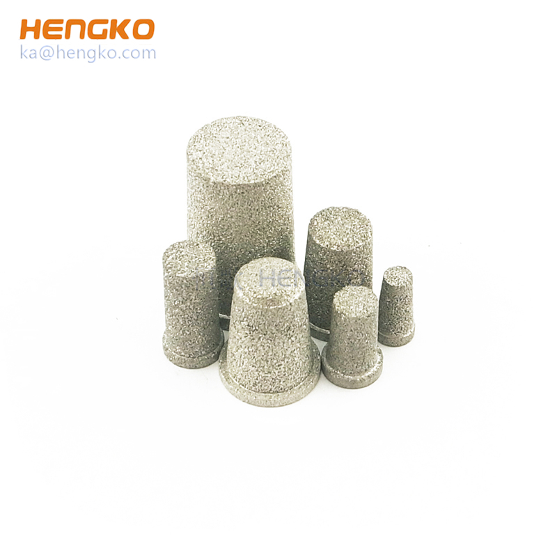 Customized size reusable power sintered stainless steel SS316 microporous water candle filters for Co2 dusting