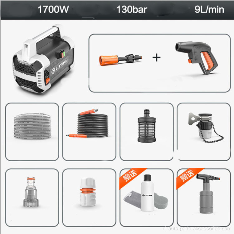 Automatische machine met apparatuur voor het wassen van auto&#39;s