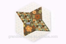 bulding floor decorate flower pattern wall tiles