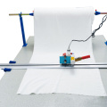 Máquina de mesa de corte de extremidade do rolo da tela do vestuário