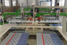 8 color t-shirt silk screen printing machines/ oval automatic screen printer