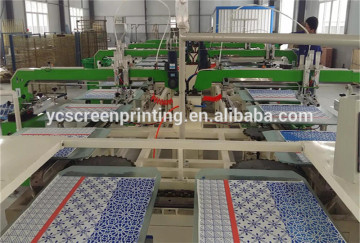 8 color t-shirt silk screen printing machines/ oval automatic screen printer