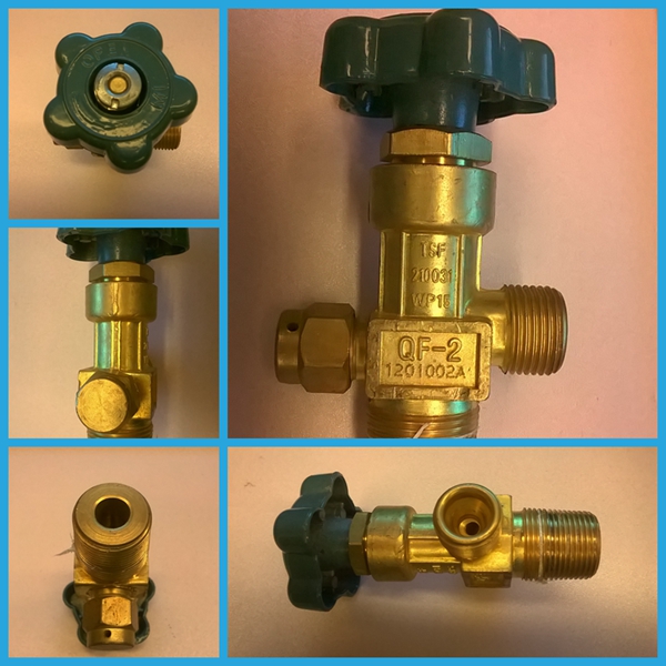 CGA 540 valve for 6061 material Medical oxygen gas cylinder