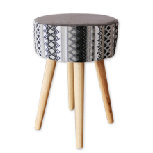 light grey wood stools