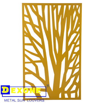 Metal laser cut garden screen for outdoor screen