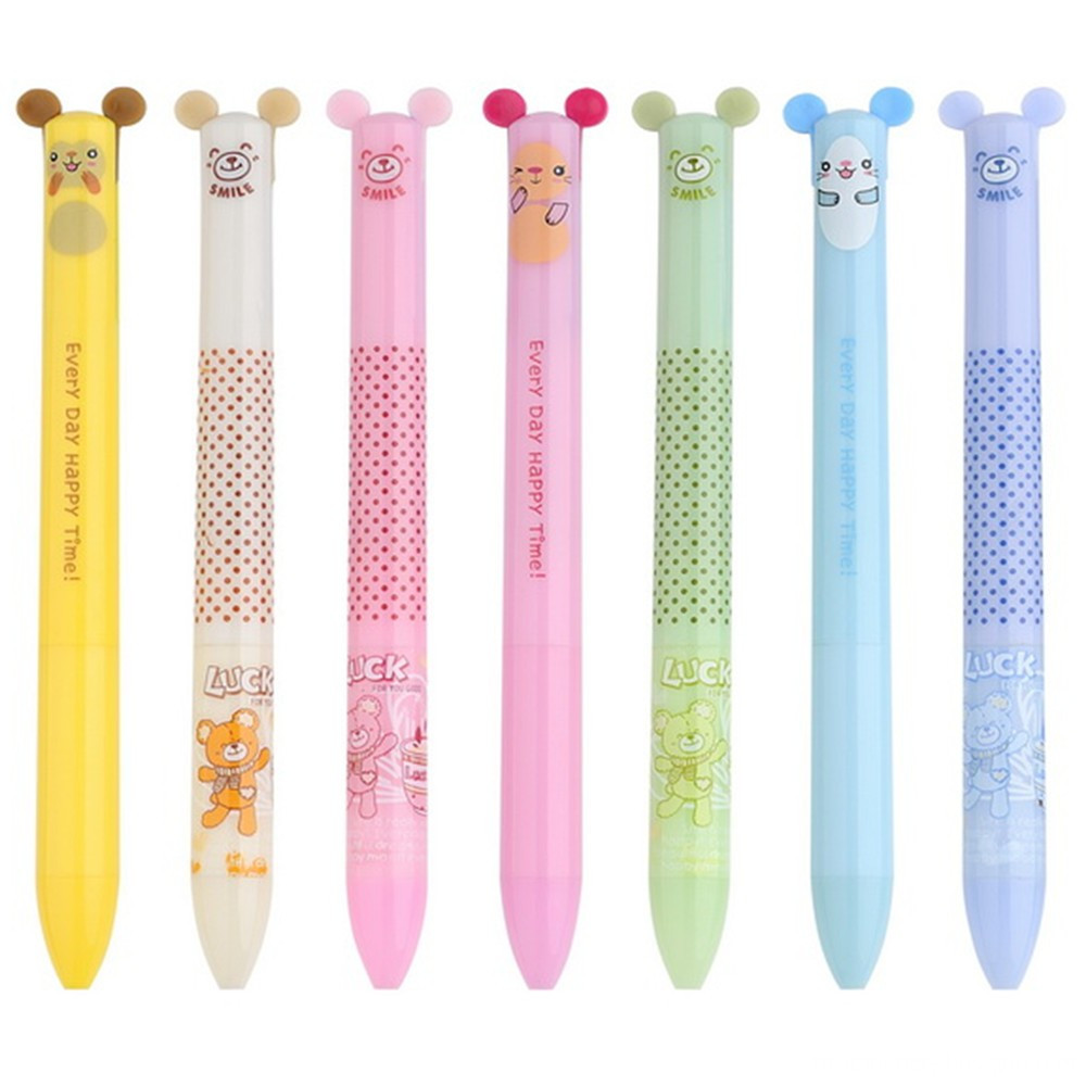 Novelty Stationery Plastic 2 Ears Color Pen