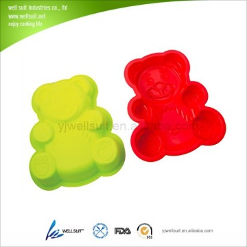 Food grade silicone bear shape cake molds