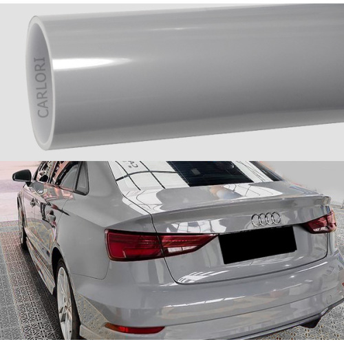 Super Gloss Light Grey Car Vinyl Wrap