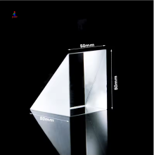 Factory Optical Glass 45 Degree Right Angle Triangular Prism with Mirror Reflective Coating
