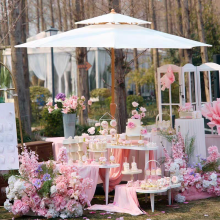 Deluxe midpost Solar umbrella