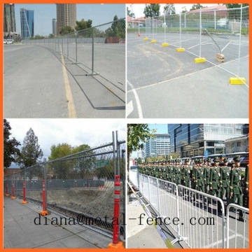 Retractable Temporary Fence/Temporary Picket Fence/Temporary Fence Stands Concrete