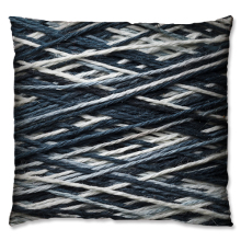 Dark colour wool  coil style cushion
