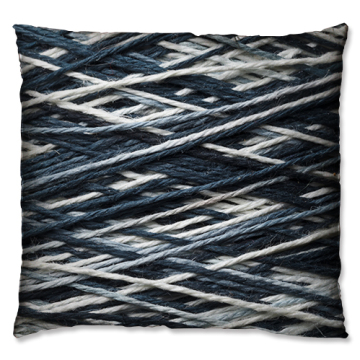 Dark colour wool  coil style cushion