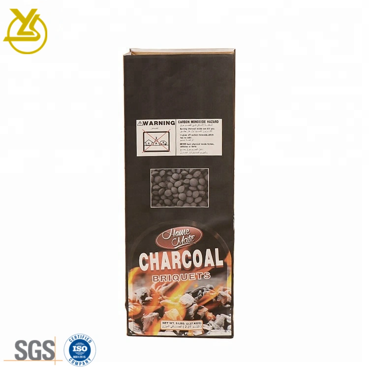 Brown Kraft Paper Packaging Charcoal Bag 3kg 4kg 5kg Charcoal Briquet Packing Bag