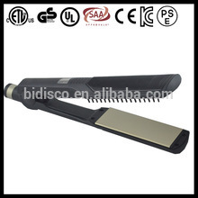ISO 9001 certificated factory CE ROHS approval Wide plate rofessional hair straightener with LCD screen and comb