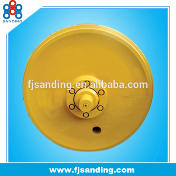 top quality forging sh200 bulldozer track idlers, front idler assembly