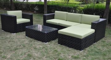 PE Rattan garden furniture aluminium sofa set