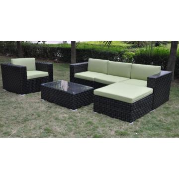 PE Rotan taman perabot sofa set