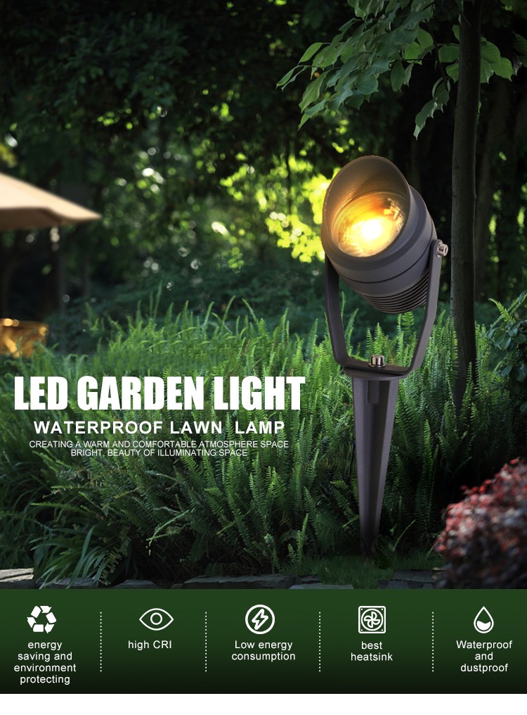 42W yard garden outdoor spike garden lighting