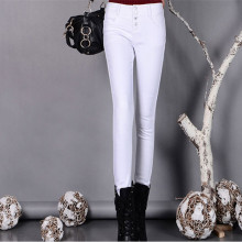 women skinny pants white black color pencil pants cotton sexy pants sexy cotton white elastic leggings