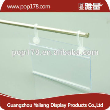 supermarket clear plastic acrylice label sign holders