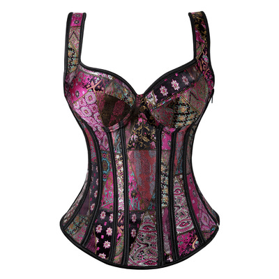 Jacquard Ladies Shoulder Strap Corset