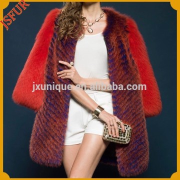 Noble mixed color real raccoon fur made lady's coat fur coat sex real raccoon fur coat