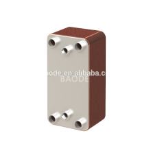 Heat pump brazed plate heat exchanger dual system