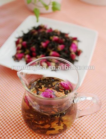 Rose flower bud black tea/flower buds tea