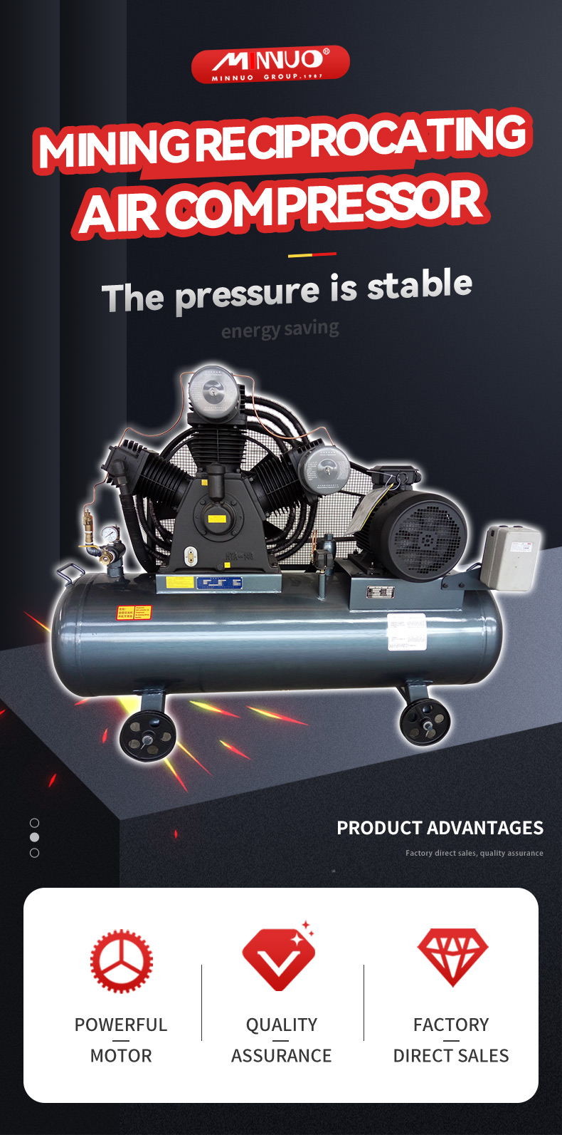 Brand high-quality mine diesel air compressor uk picture