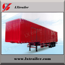 China Liangxiang double axle 40ft van cargo trailer van semi trailer
